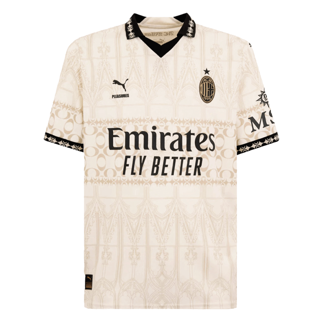 THEO #19 AC Milan X Pleasures Fourth Away  Soccer Jersey 2023/24 Top Soccer Jerseys Store