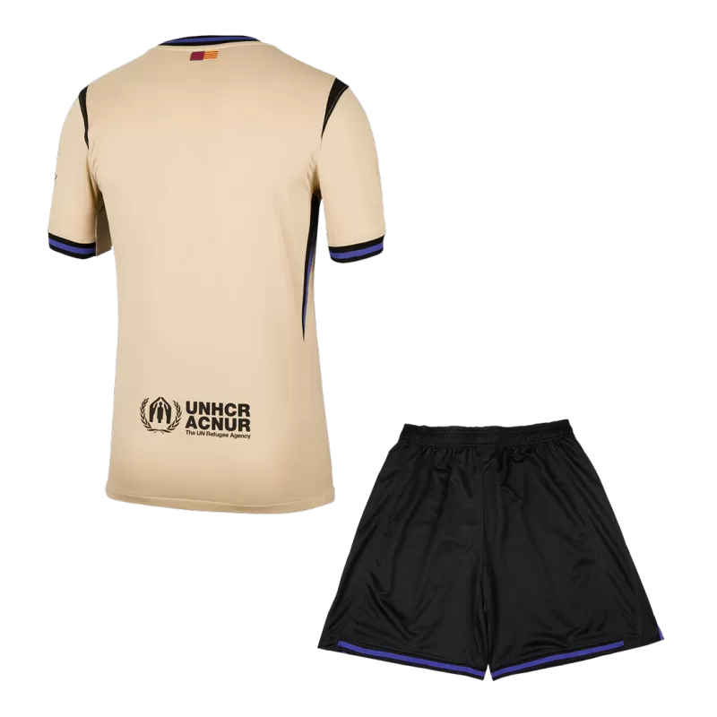 Barcelona Away Soccer Jersey Kit(Jersey+Shorts) 2025/26