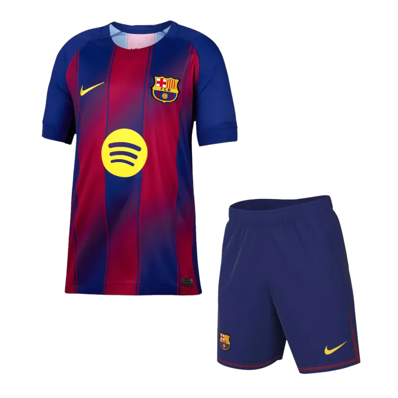 Barcelona Home Soccer Jersey Kit(Jersey+Shorts) 2025/26