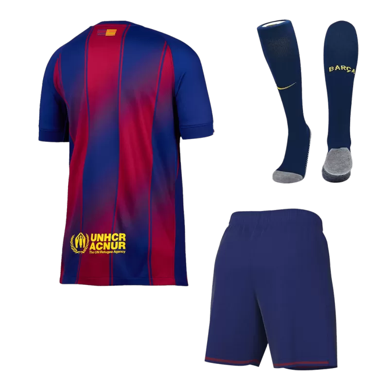 Barcelona Home Soccer Jersey Kit(Jersey+Shorts+Socks) 2025/26