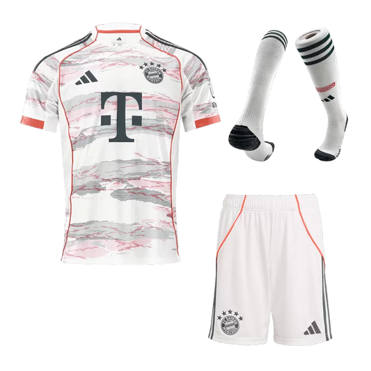 Bayern Munich Away Soccer Jersey Kit(Jersey+Shorts+Socks) 2025/26