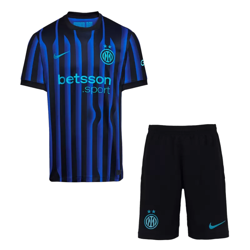Inter Milan Home Soccer Jersey Kit(Jersey+Shorts) 2025/26