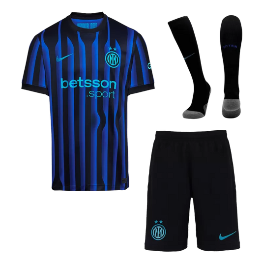 Inter Milan Home Soccer Jersey Kit(Jersey+Shorts+Socks) 2025/26