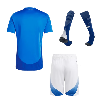 Italy Home Soccer Jersey (Jersey+Shorts+Socks) EURO 2024