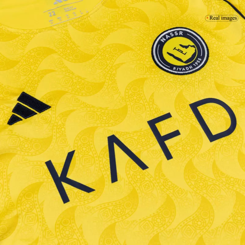 Kid's Al Nassr Home Soccer Jersey Kit(Jersey+Shorts) 2025/26