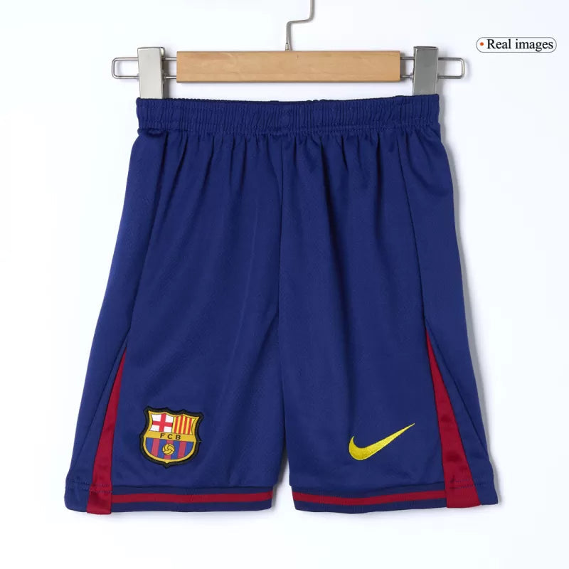 Kid‘s Barcelona Home Soccer Jerseys (Jersey+Short+Socks) Kit 2025/26