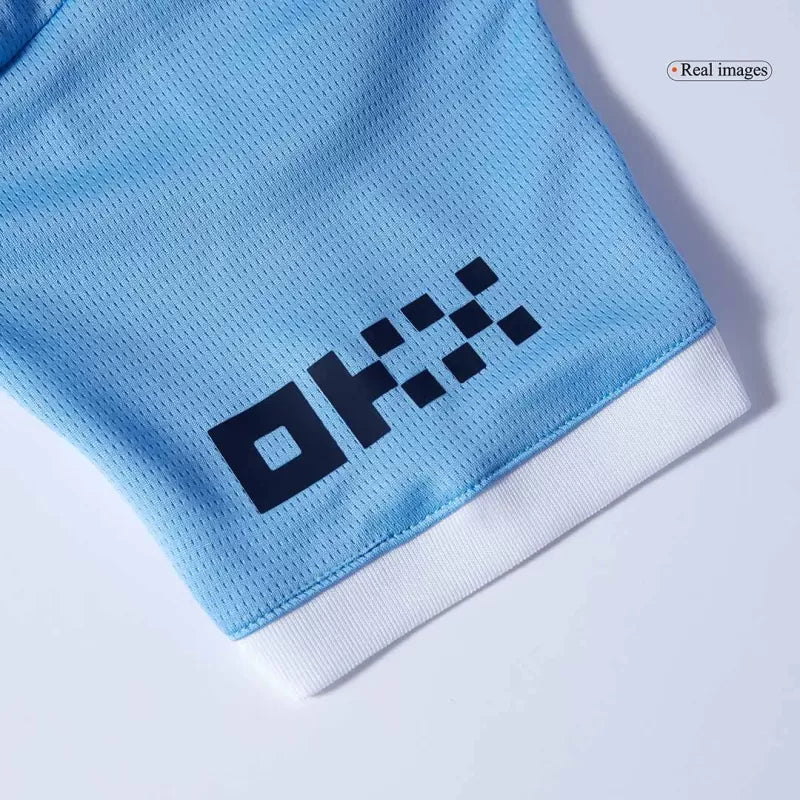 Kid's Manchester City Home Soccer Jersey Kit(Jersey+Shorts) 2025/26