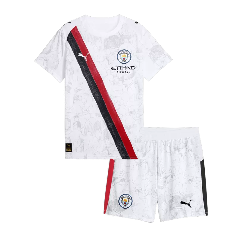 Kid's Manchester City KidSuper Soccer Jersey Kit(Jersey+Shorts) 2025/26