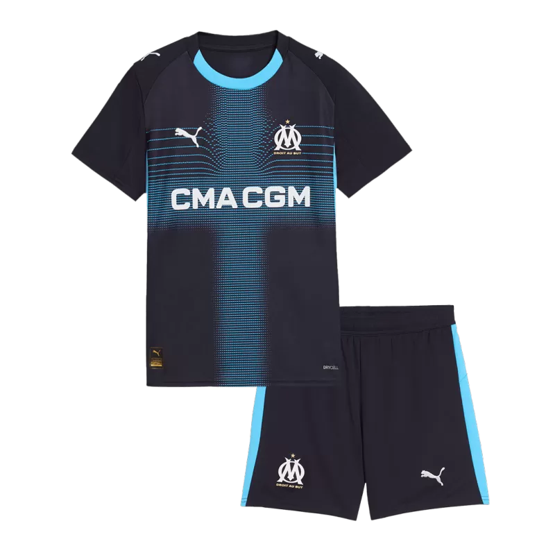 Kid's Marseille Away Soccer Jerseys Kit (Jersey+Shorts) 2025/26