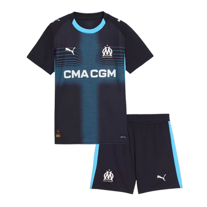 Kid's Marseille Away Soccer Jerseys Kit (Jersey+Shorts) 2025/26