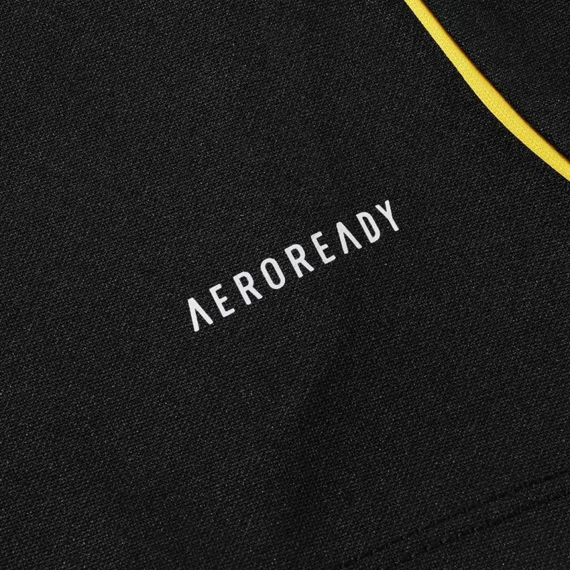 Kid's Real Madrid 1/4 Zip Training Kit (Jacket+Pants) 2025/26 - Black