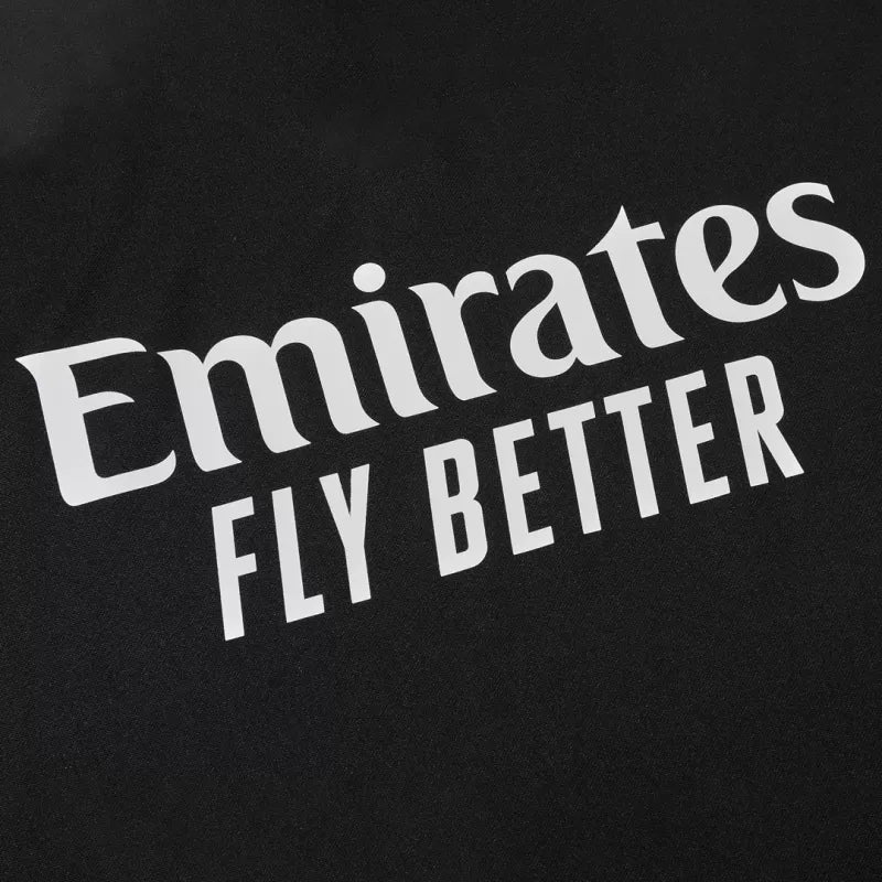 Kid's Real Madrid 1/4 Zip Training Kit (Jacket+Pants) 2025/26 - Black