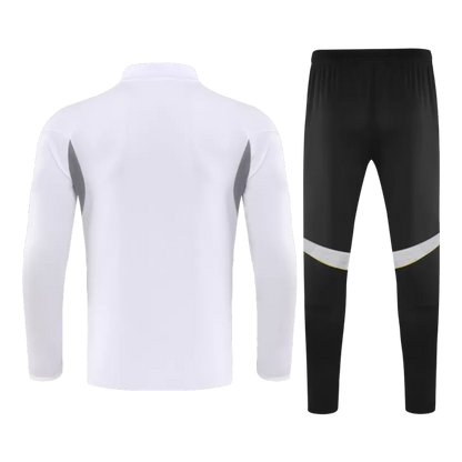 Kid's Real Madrid 1/4 Zip Training Kit (Jacket+Pants) 2025/26 - White
