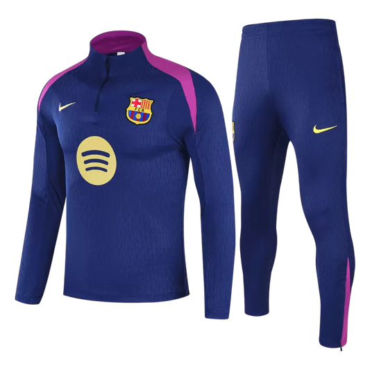 Kid's Barcelona 1/4 Zip Training Kit (Jacket + Pants) 2025/26 - Navy