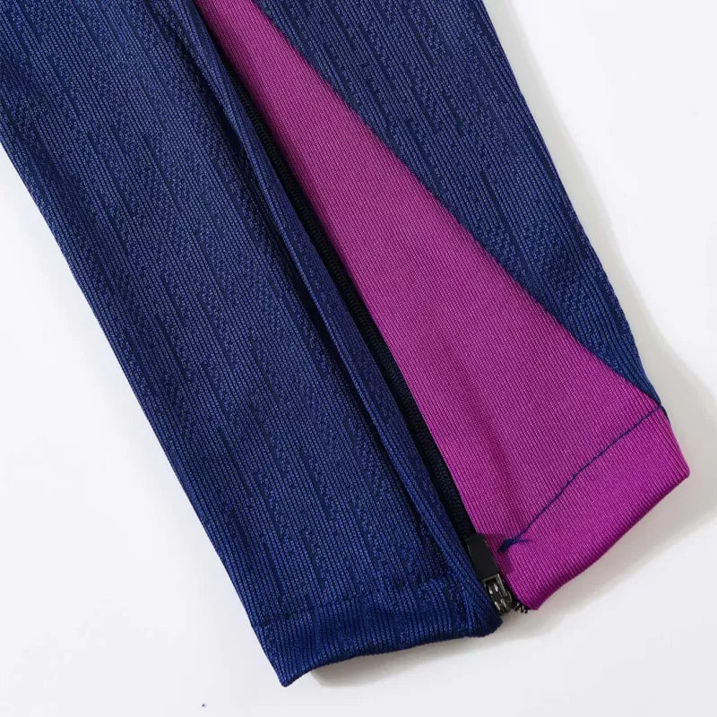 Kids Barcelona 1/4 Zip Training Kit (Jacket + Pants) 2025/26 - Purple