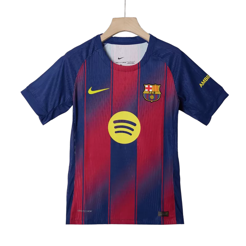 Player Version LAMINE YAMAL #10 Barcelona Home Soccer Jersey 2025/26- Kopa Trophy Edition