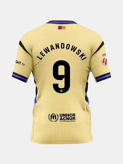 Player Version Barcelona x Kobe Bryant Lewandowski #9 Away 2025/26 Soccer Jersey - La Liga topsoccerjerseys.com