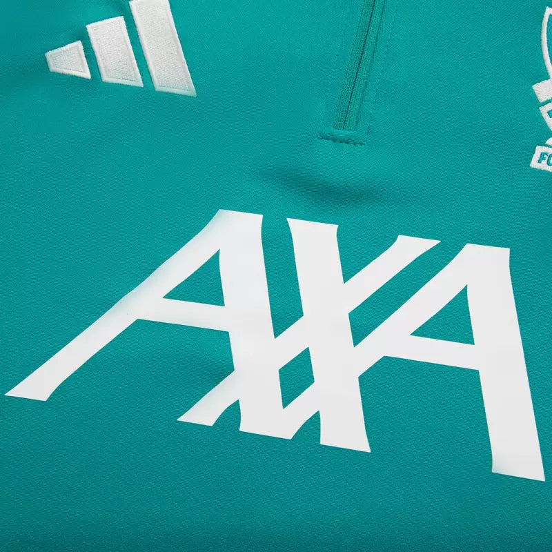 Kids Liverpool 1/4 Zip Training Jacket Kit (Jacket+Pants) 2025/26 - Green