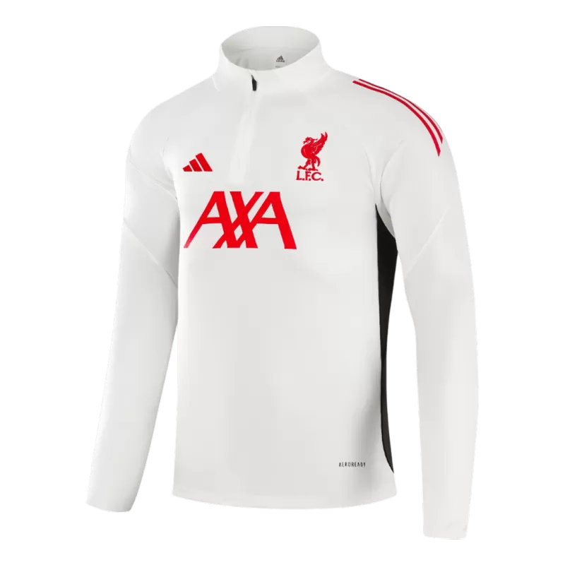 Kids Liverpool 1/4 Zip Training Jacket Kit (Jacket+Pants) 2025/26 - White