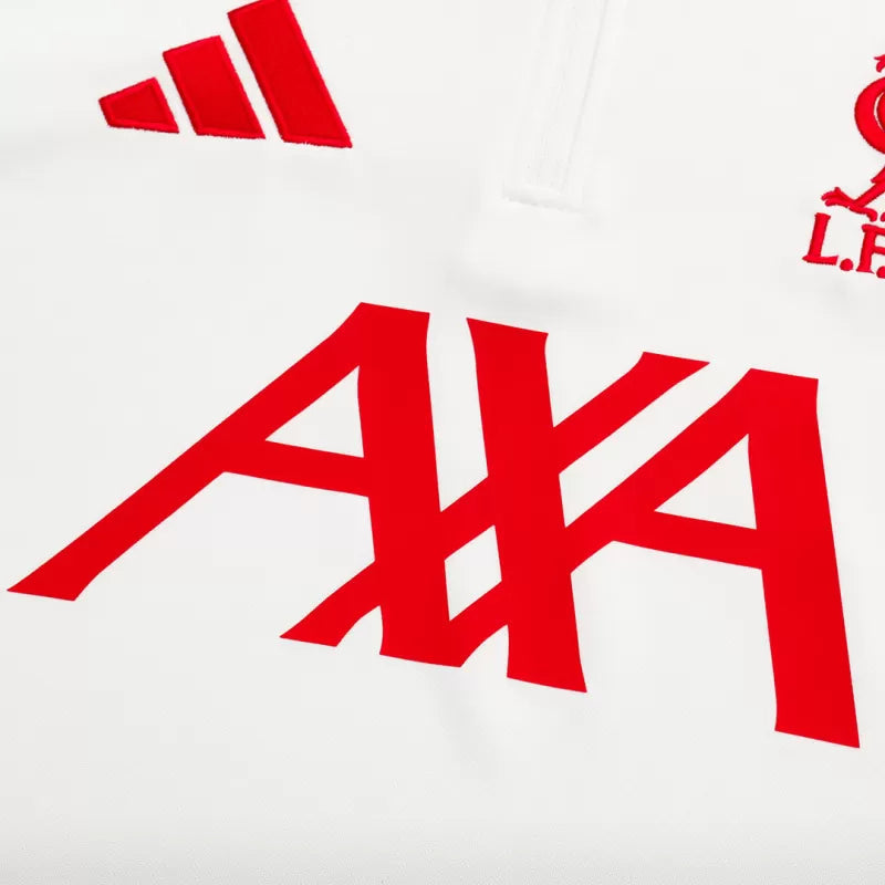 Liverpool 1/4 Zip Training Jacket Kit (Jacket+Pants) 2025/26 - White