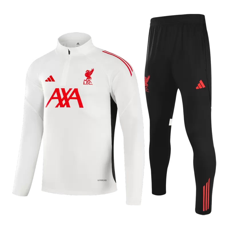 Liverpool 1/4 Zip Training Jacket Kit (Jacket+Pants) 2025/26 - White