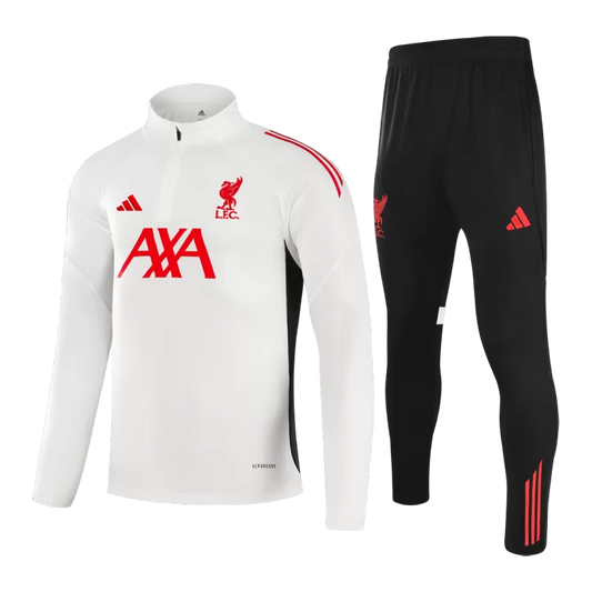 Liverpool 1/4 Zip Training Jacket Kit (Jacket+Pants) 2025/26 - White