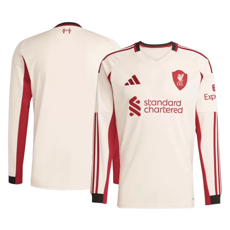 Liverpool Away Long Sleeve Soccer Jersey 2025/26
