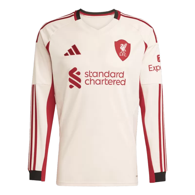 Liverpool Away Long Sleeve Soccer Jersey 2025/26