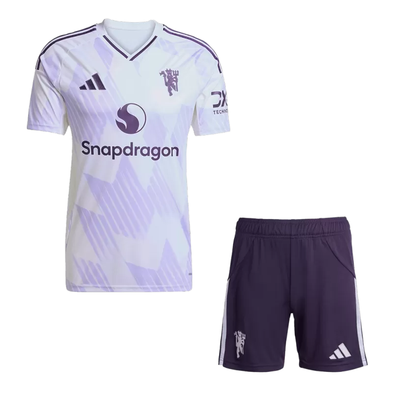 Manchester United Away Soccer Jersey Kit(Jersey+Shorts) 2025/26
