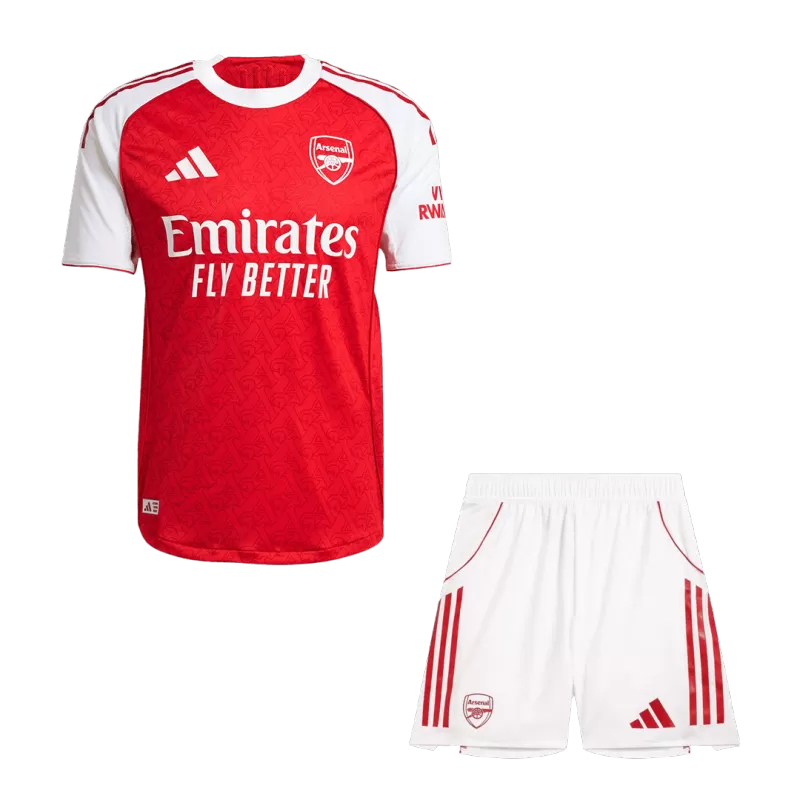 Player Version Arsenal Home Soccer Jersey Kit (Jersey+Shorts) 2025/26 -Slim Fit