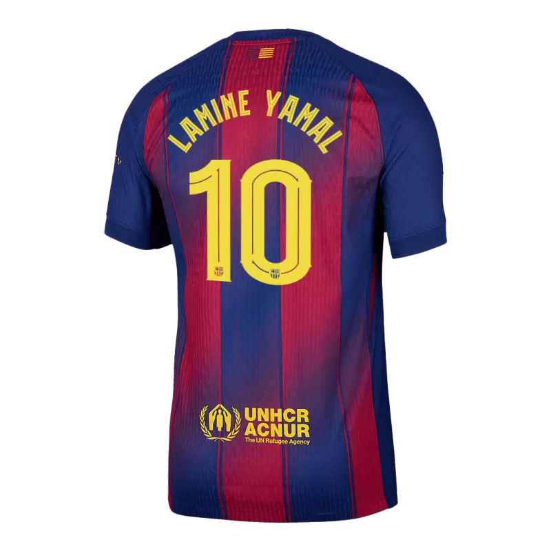 Player Version Barcelona LAMINE YAMAL #10 Home 2025/26 Soccer Jersey -  UCL