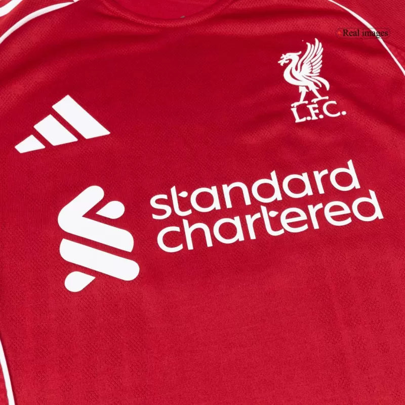 Player Version Liverpool Home Soccer Jersey 2025/26