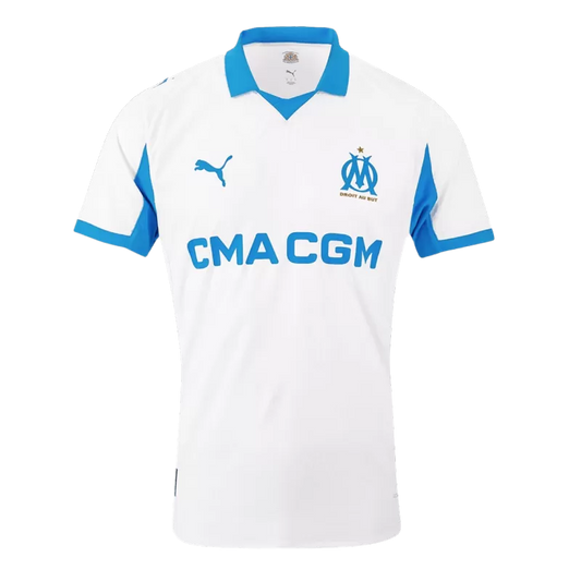 Player Version Marseille Home Soccer Jersey 2025/26