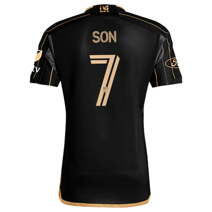Fan Version Men's LAFC #7 Son Heung-Min Black Home 2024 topsoccerjerseys.com