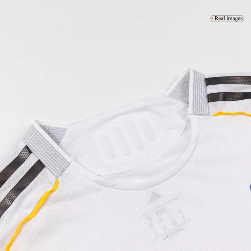 Player Version Real Madrid Home Long Sleeve Soccer Jersey 2025/26