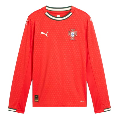 Portugal Home Long Sleeve Soccer Jersey 2025