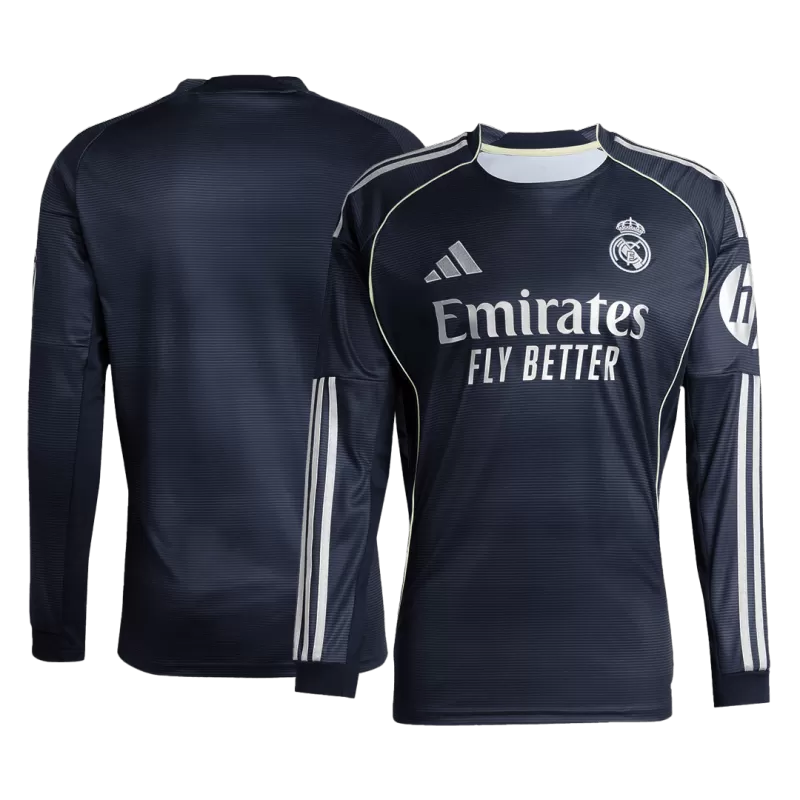 Real Madrid Away Long Sleeve Soccer Jersey 2025/26