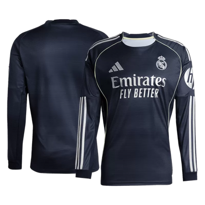 Real Madrid Away Long Sleeve Soccer Jersey 2025/26