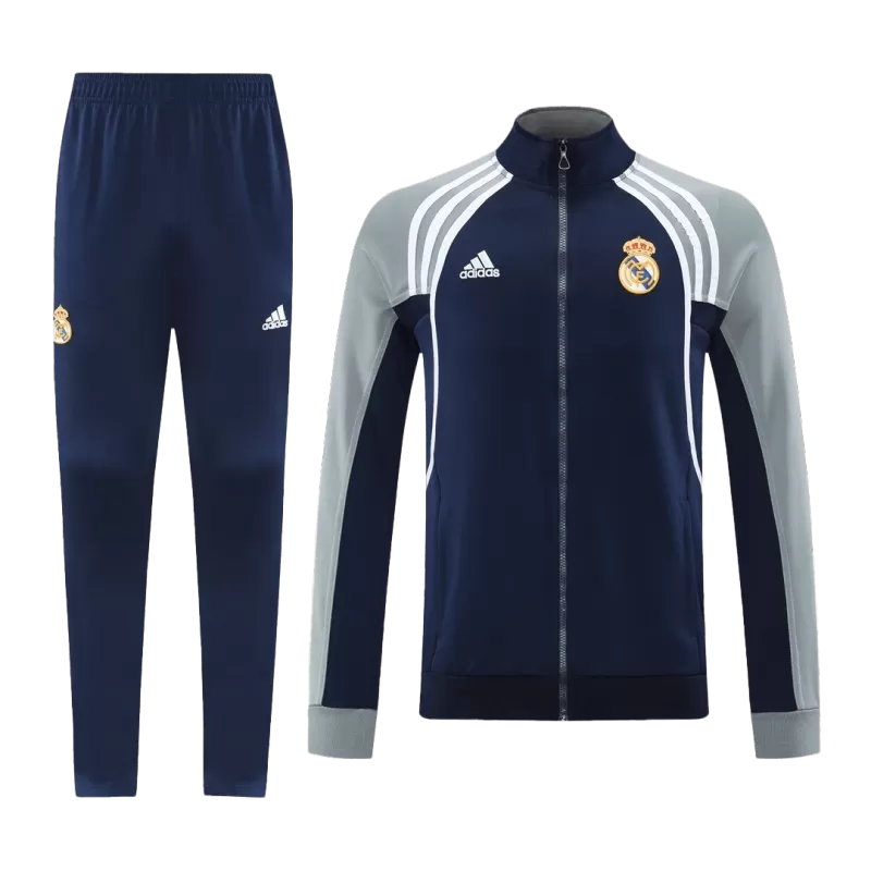 Real Madrid Training Jacket Kit (Jacket+Pants) 2025/26 - Navy & Gray