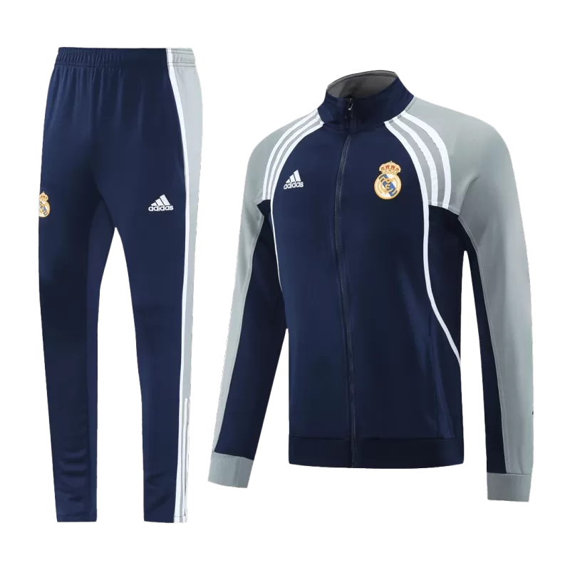 Real Madrid Training Jacket Kit (Jacket+Pants) 2025/26 - Navy & Gray