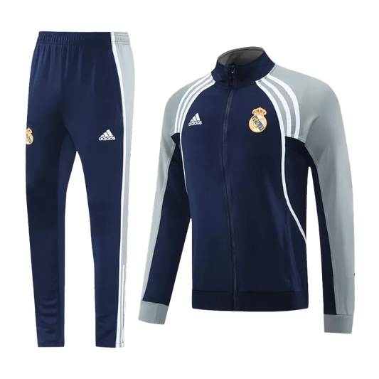 Real Madrid Training Jacket Kit (Jacket+Pants) 2025/26 - Navy & Gray