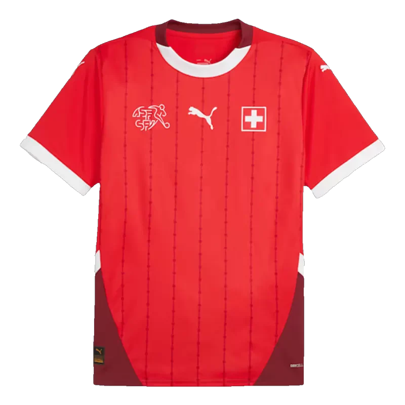 Switzerland Home Soccer Jersey Euro 2024 topsoccerjerseys.com