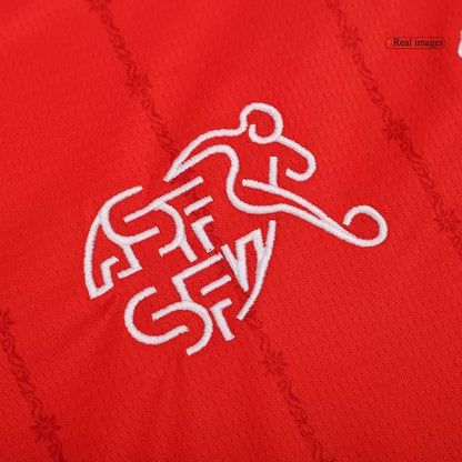 Switzerland Home Soccer Jersey Euro 2024 topsoccerjerseys.com