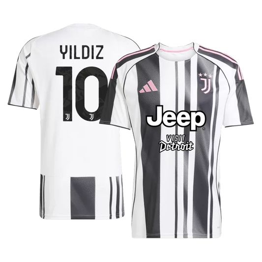 YILDIZ #10 Juventus Home Soccer Jersey 2025/26