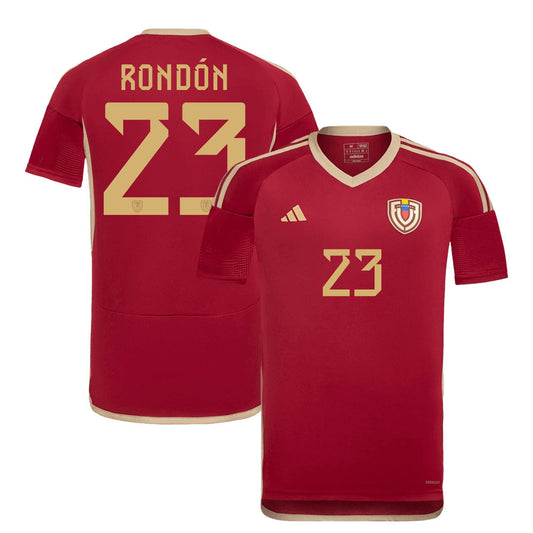 Men's Venezuela  RONDÓN #23 Home Soccer Jersey Copa América 2024 topsoccerjerseys.com