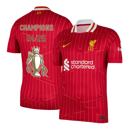 Liverpool FC Home Soccer Jersey 2024/25 | Premier League Champions Go Soccer World Shop