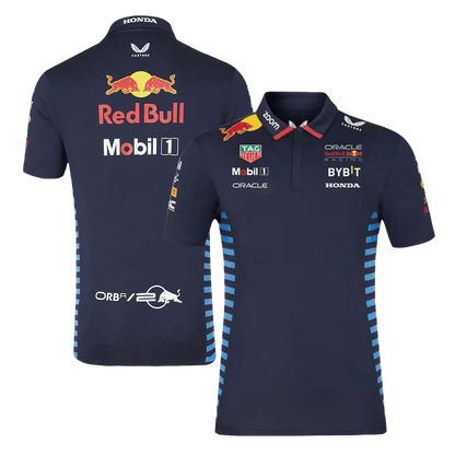 Red Bull F1 Racing Team Polo 2024 - Navy Plus Size(3XL-5XL) Top Soccer Jerseys Store