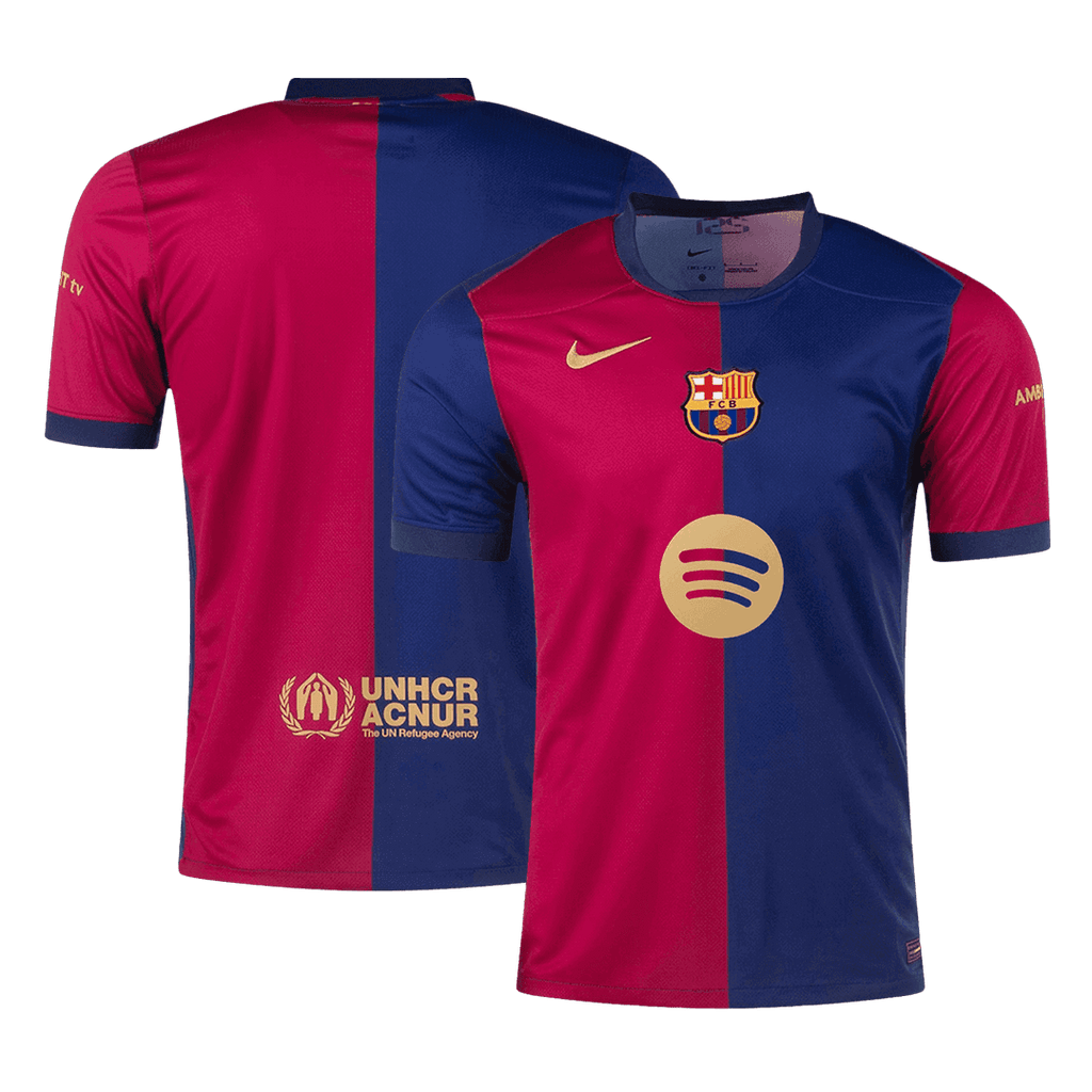 Barcelona Home  Soccer Jersey 2024/25-Spotify Logo Without Text Top Soccer Jerseys Store