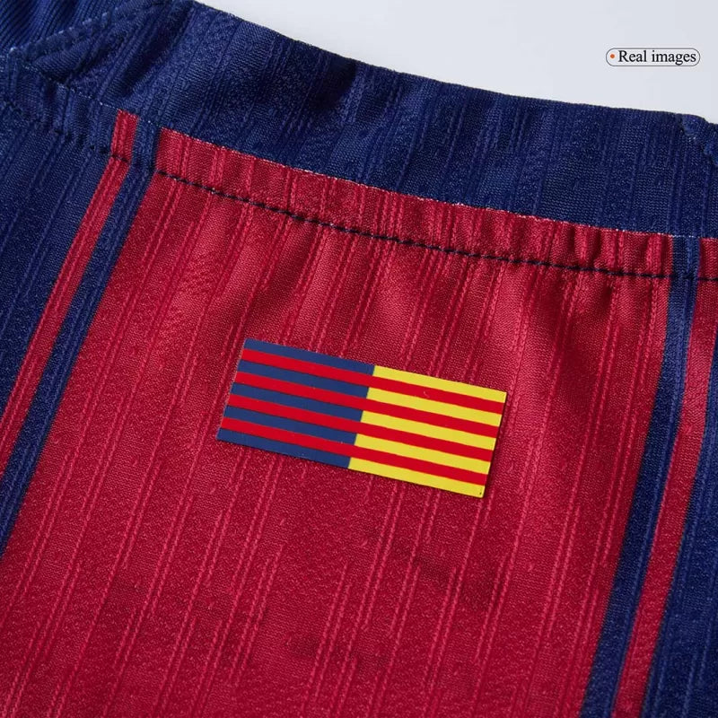 Player Version LAMINE YAMAL #10 Barcelona Home Soccer Jersey 2025/26- Kopa Trophy Edition