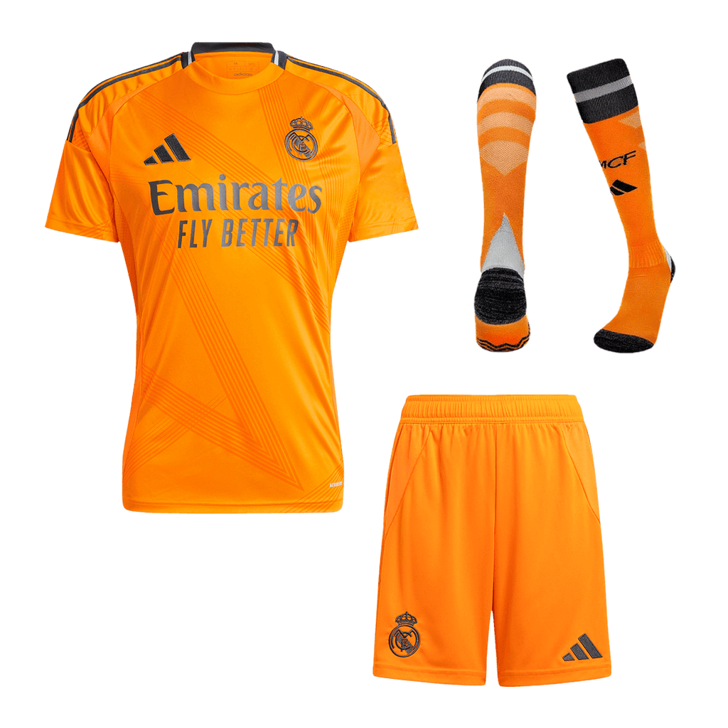 Real Madrid Away  Soccer Jersey Kit(Jersey+Shorts+Socks) 2024/25 Top Soccer Jerseys Store